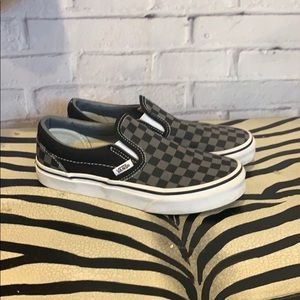 Vans Checkerboard Slip On Shoes
